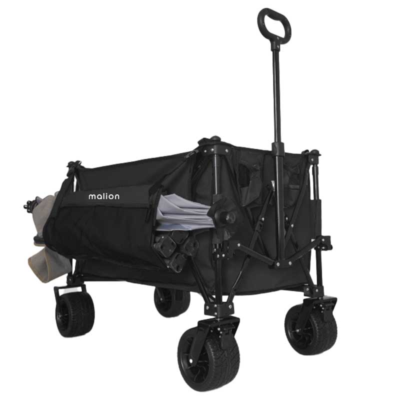 Malion Easy Go X Large - Siyah - 100kg - 200L - Katlanabilir Kamp Arabası - Plaj Arabası